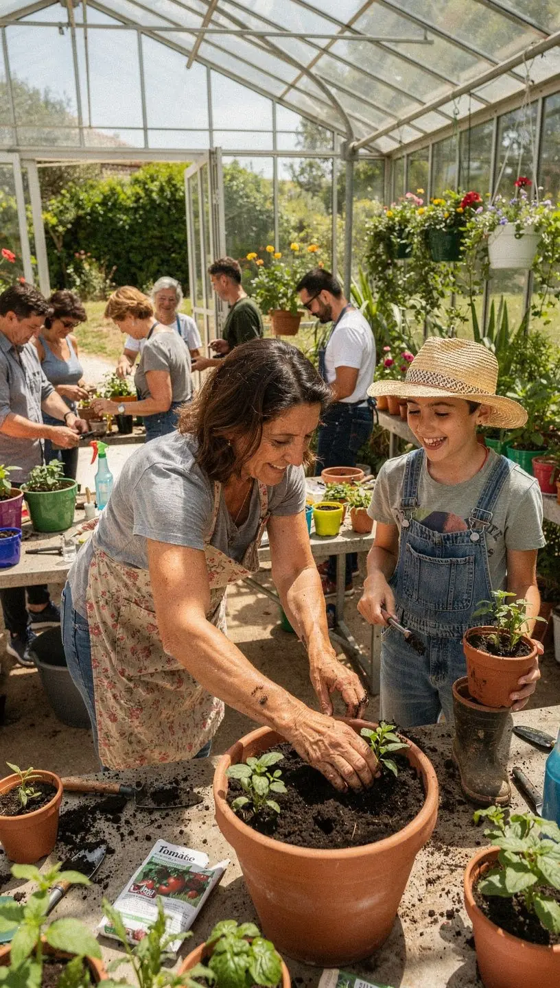 Práticas de comunicação eficazes para clubes de jardinagem.