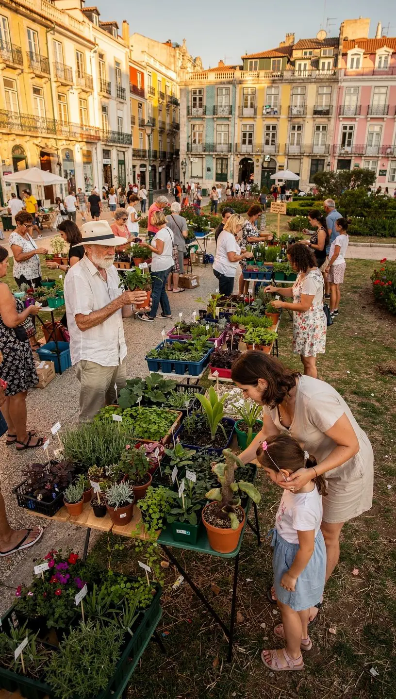 Técnicas de jardinagem em espaço comunitário.